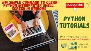 Python Tutorials 14 Simple command to clear Python Shell screen