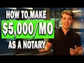 How To Make MONEY As A Notary Step By Step 2024