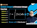 Definite Integral Of Greatest Integer Function Know the Concept and Methods Part 1