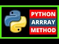 Python Array Access the Array Length of an Array Looping Array Adding Array Removing Array