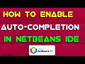 NetBeans IDE Auto completion for Java projects