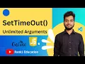 Settimeout javascript Settimeout function in javascript Settimeout arguments