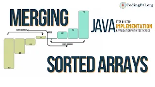 Merge two sorted arrays into One Java implementation Sorting Algorithms CodingPal org