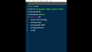 Draw color circles using python