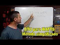 How to Convert BTU to WATTS - Simplified Method