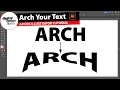 How to Arch Text in Illustrator Easy Thrasher Style