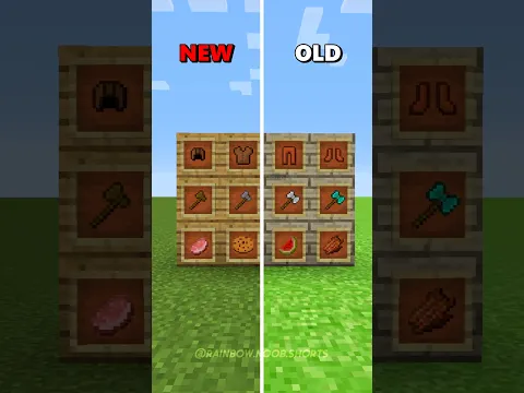 Minecraft OLD VS NEW Blocks...😭 (Payphone)