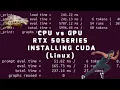 CUDA vs CPU on Linux 50xx Series CUDA Fix Full Clean Install
