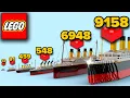 Download Lagu LEGO Titanic From 13 to 9000 Parts | Comparison