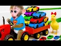 Download Lagu 小猴子Bon Bon和小熊一起购物时发现了五颜六色的超级跑车 - 邦邦游记