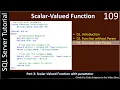 Scalar Valued Functions Part 3 - With Parameters SSMS TSQL Tutorial