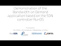 Demonstration of the Bandwidth on Demand application based on the SDN controller RunOS