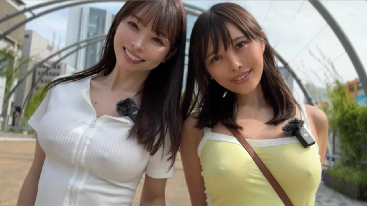 【ノーブラ散歩】人混みでチクが透けすぎてやばい事に...in 澁谷