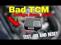 Dodge Ram 1500 Transmission Control Module TCM Problems Symptoms Test Reset