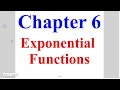 Algebra 6-2 Exponential Functions