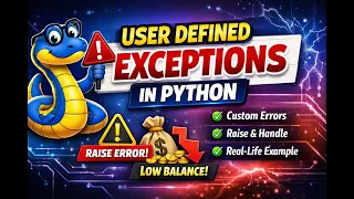 User Defined Exception or Custom Exception in Python