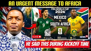 breaking south africa vs mexico prophet uebert angel comments on 2026 world cup