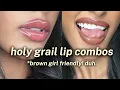MY FAVORITE LIP COMBOS step by step walkthrough BEST natural shades products for melanin skin