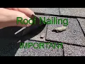 Roof leaking due to bad nailing nail placement