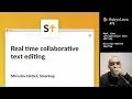 Miroslav Hettes Smarkup Real time collaborative text editing rubyslava