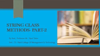 String class methods - part-2