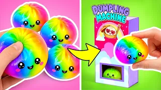 🥟 Slime Sam Builds the CUTEST Dumpling Machine Ever! DIY Cardboard Craft