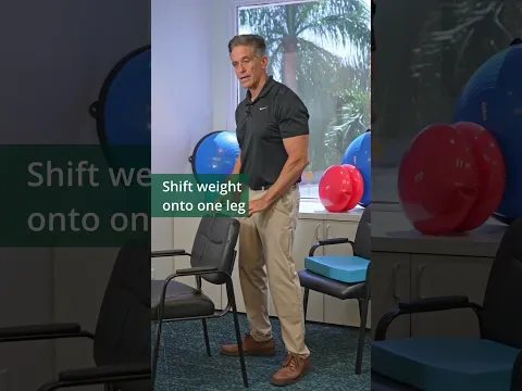 Seniors: do this weight shifting exercise and see your balance improve fast! #physicaltherapy