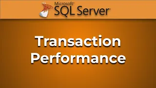 SQL Server - High Performance with Explicit Transactions