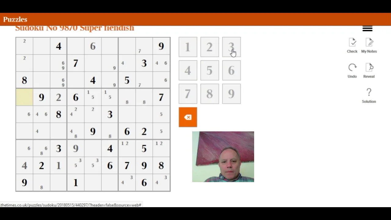 Solving a Super Fiendish Sudoku