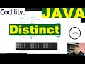 Codility Distinct Java solution
