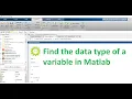 how to find a data type of a variable in matlab finding data type in matlab