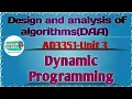 Dynamic programming in design analysis of algorithms tamil AD3351 DAA AI DS AU reg-2021