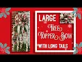 TREE TOPPER BOW 2 Ribbon Large Tree Topper bow with Long Tails 2020 Christmas tree topper Bow diy