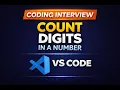 Count All Digits in a Number Coding Interview Question