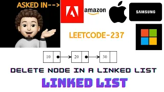 Delete Node in a Linked List Super Easy Apple Microsoft Leetcode 237