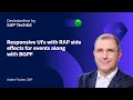 Responsive UI s with RAP side effects for events along with BGPF
