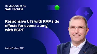 Responsive UI s with RAP side effects for events along with BGPF