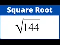 Square root of 144