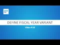 How To Define Fiscal Year Variant in SAP S4HANA Learn SAP S4HANA in