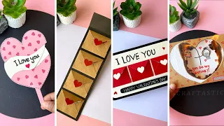 5 DIY Valentine’s day Card Making Ideas for your loved ones❤️😍 #handmadecards #valentinesdaygift