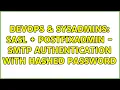 DevOps SysAdmins SASL postfixadmin - SMTP authentication with hashed password