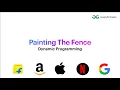 Painting The Fence Dynamic Programming