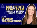 MEE HIGHLY TESTED ISSUES GUIDE Part 12 - SECURED TRANSACTIONS