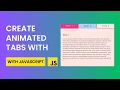 Create Tabs With Javascript