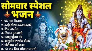 सोमवार स्पेशल भजन : कर्पूर गौरम करुणावतारं, ॐ नमः शिवाय, शिव प्रार्थना, शिव अमृतवाणी, चालीसा व आरती
