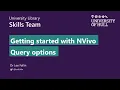 21 Query options NVivo Release 1