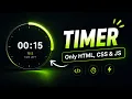 Stopwatch Using HTML CSS JavaScript Real-Time Timer Project for Beginners