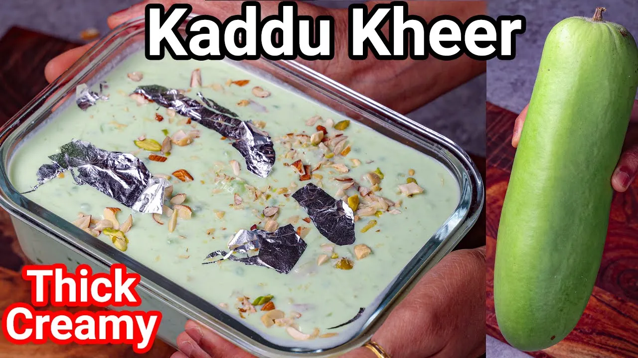 Hyderabadi Famous Kaddu Ki Kheer Recipe - Wedding Style Super Creamy   Lauki Ki Kheer - New Style