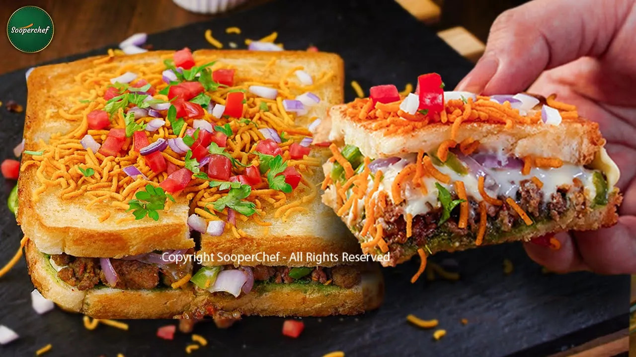 Street Style Masala  Bread Toast Recipe by SooperChef  (Beef Masala Bread Toast)