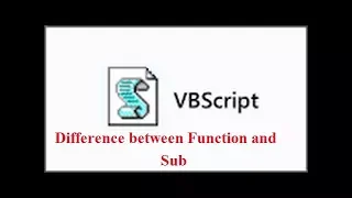 Difference between Function and Sub in VB script Vicky Raj